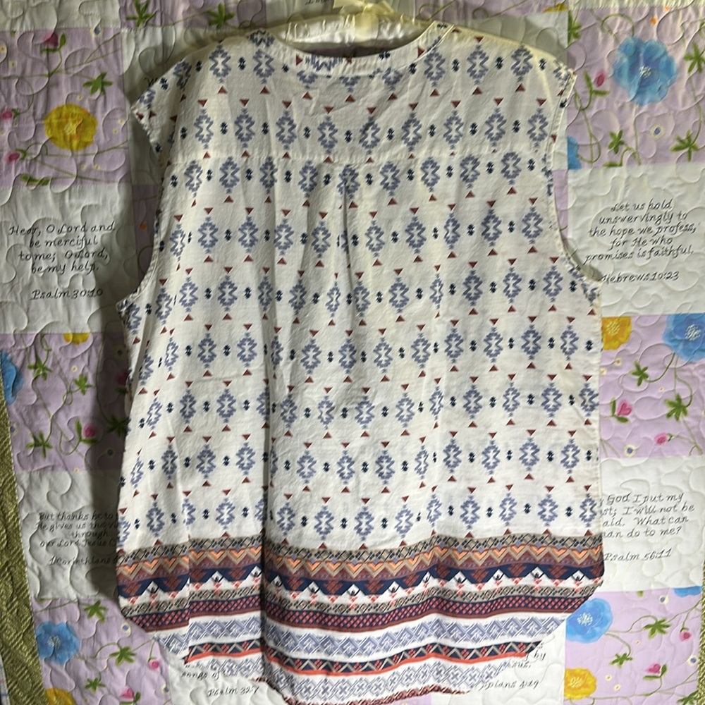 Natural Reflections Aztec Patterned Sleeveless To… - image 8